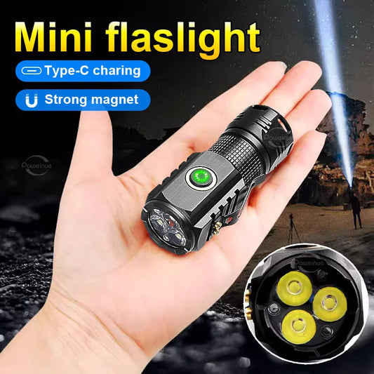 Mini Lanterna LED Ultra Potente – 30.000 Lumens