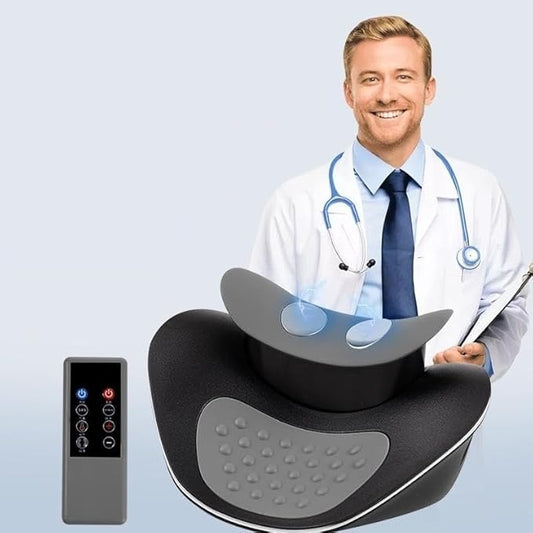 Massajador Cervical Profissional Modo Quente e Frio com Comando