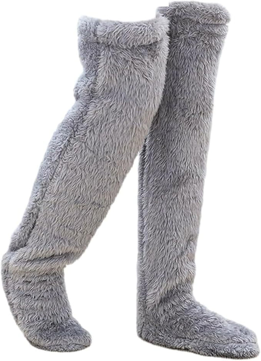 Meias de Peluche até aos Joelhos para Mulher