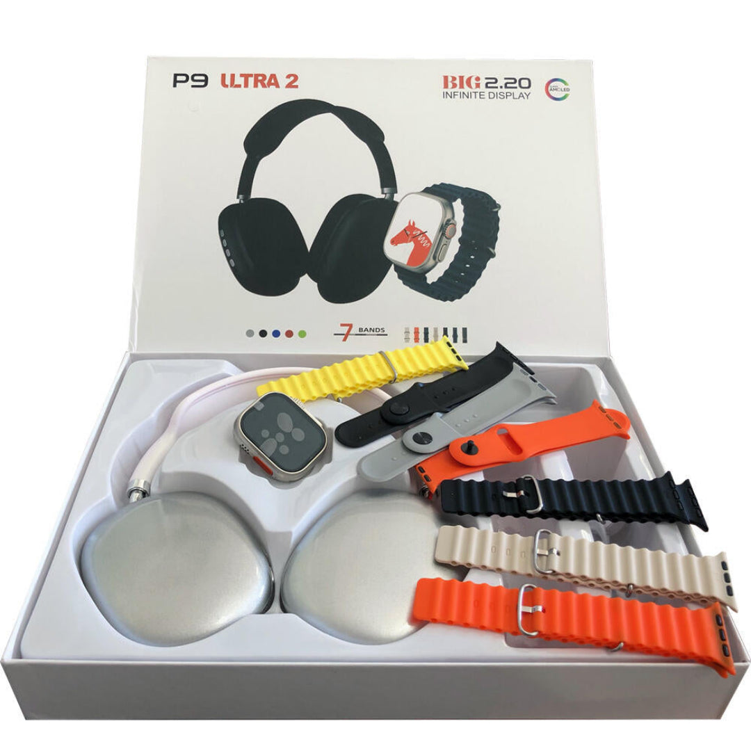 Smartwatch Ultra 2 com Auscultador P9 - COMPRA 1 LEVA 2