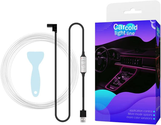 Tira LED RGB para Carro – 7 Cores, 3m, USB
