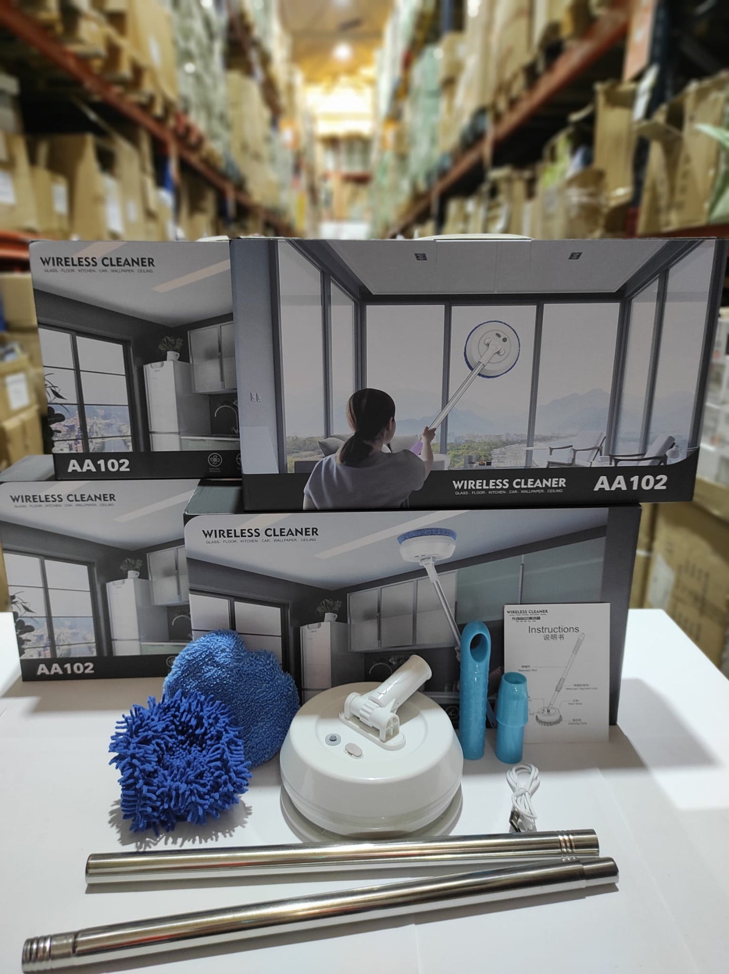 Robot de Limpeza Eléctrico para Vidros e Superfícies Planas