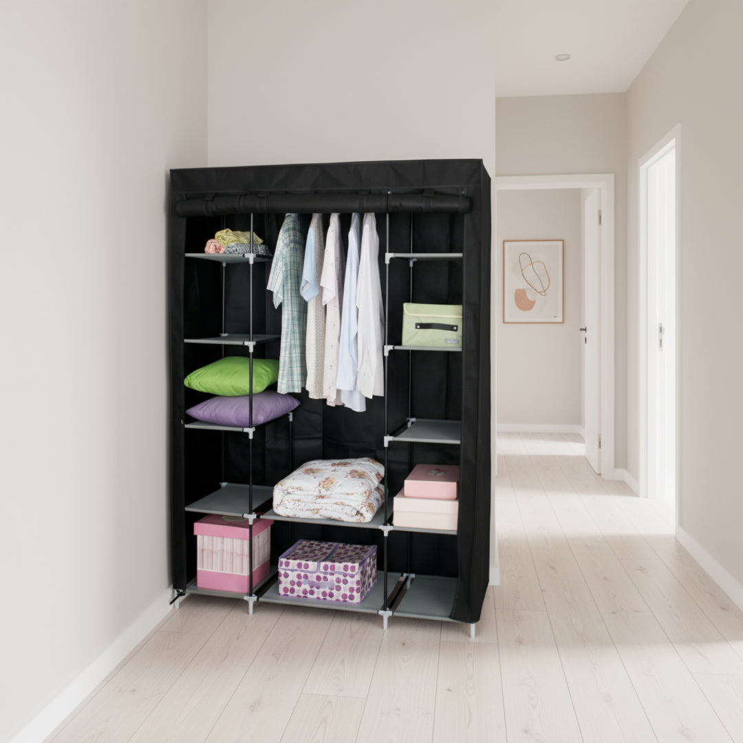 Roupeiro de Tecido 12 Compartimentos – Organização Inteligente