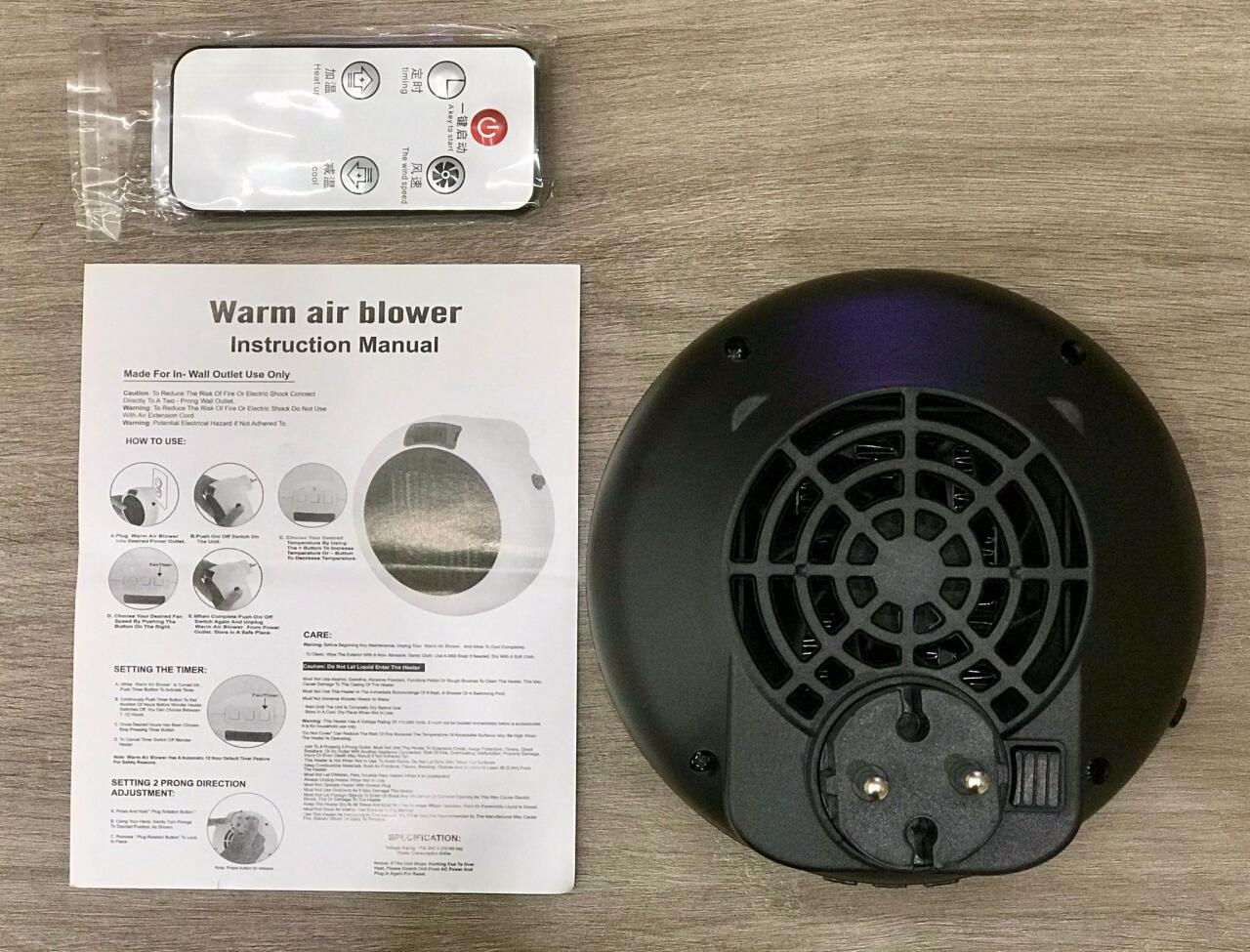 Aquecedor Portátil 900W – Compacto, Silencioso e Eficiente