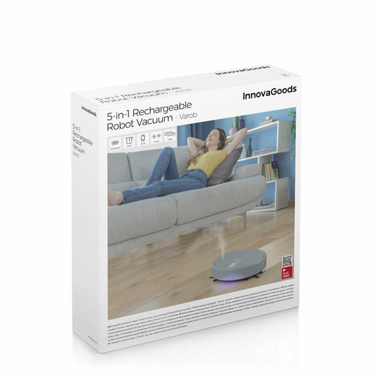 Robot Aspirador Recarregável 5 em 1 Varob