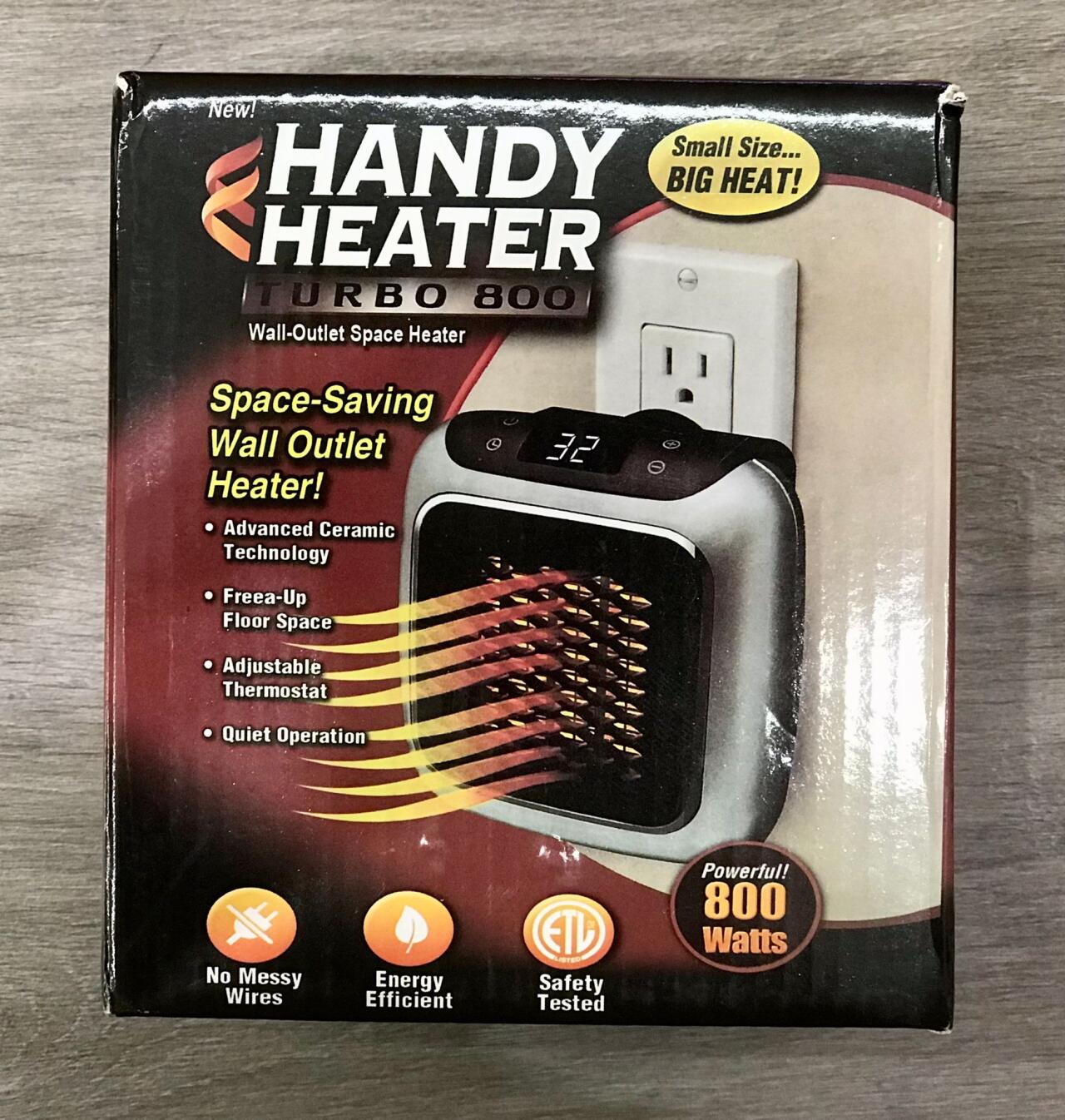 Aquecedor Portátil 800W – Calor Instantâneo e Compacto