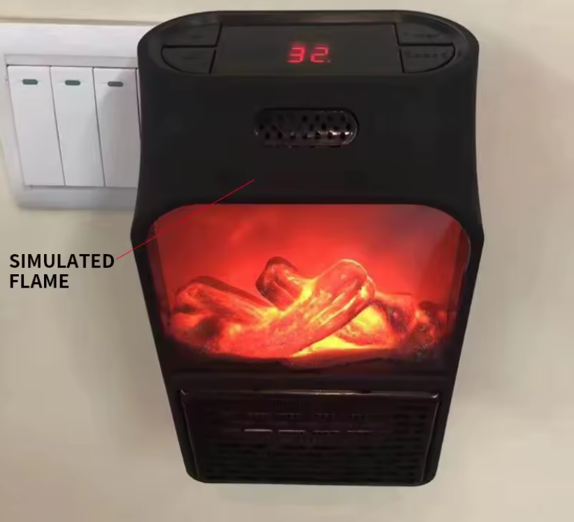 Aquecedor Elétrico Portátil de Tomada 1000W