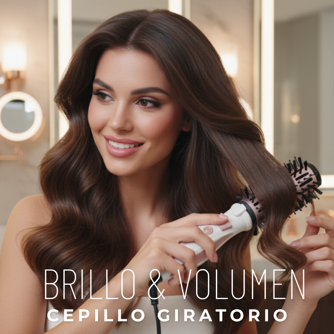 Escova Rotativa Recarregável – Alisa, Dá Volume e Brilho sem Danificar o Cabelo